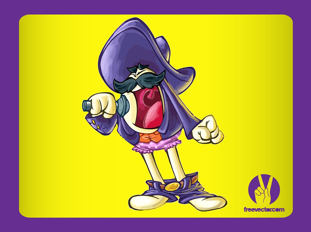 1024x765 Cartoon Singer Vector Vector Art Graphics