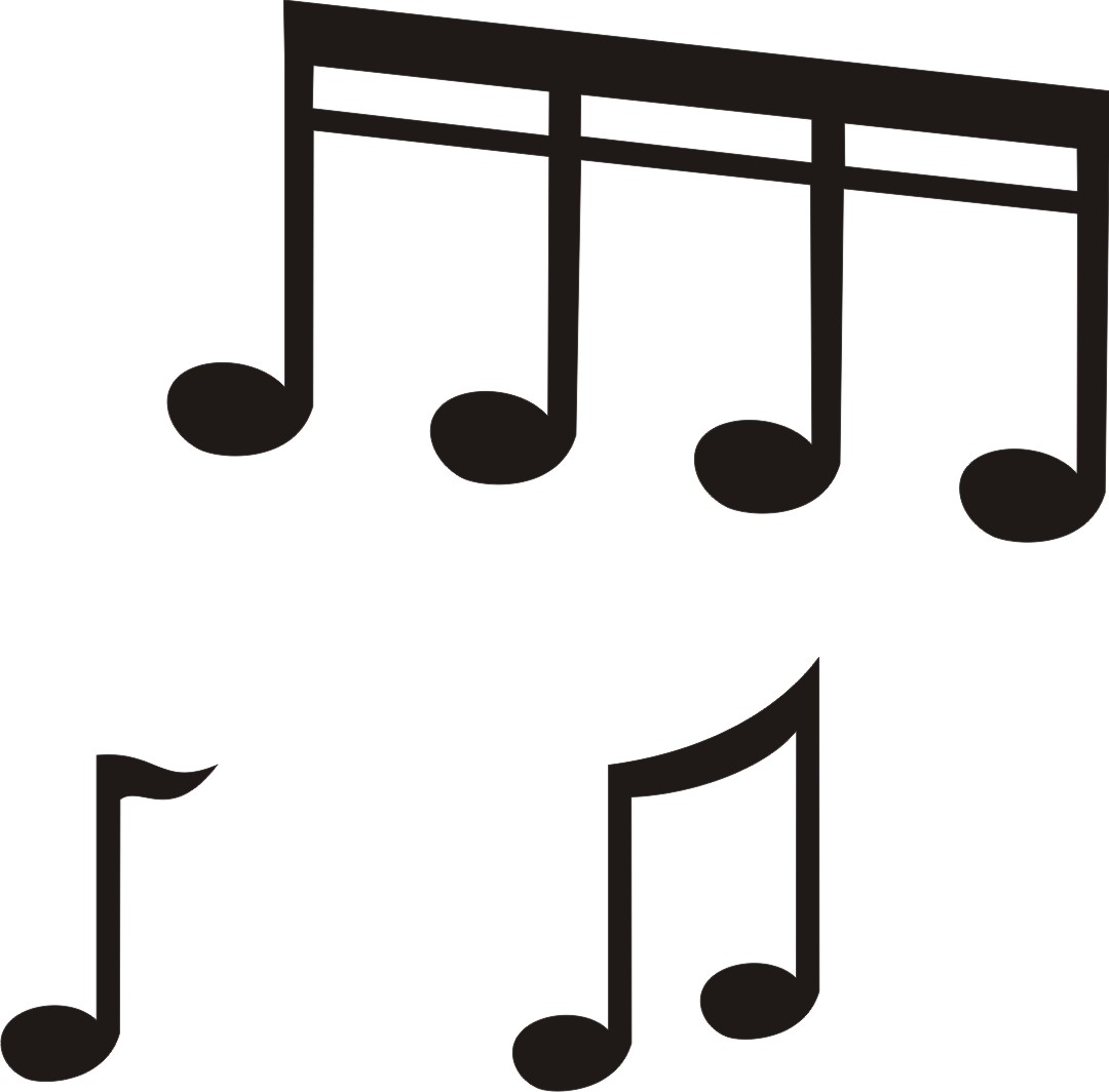 1080x1064 Single Music Notes Vector
