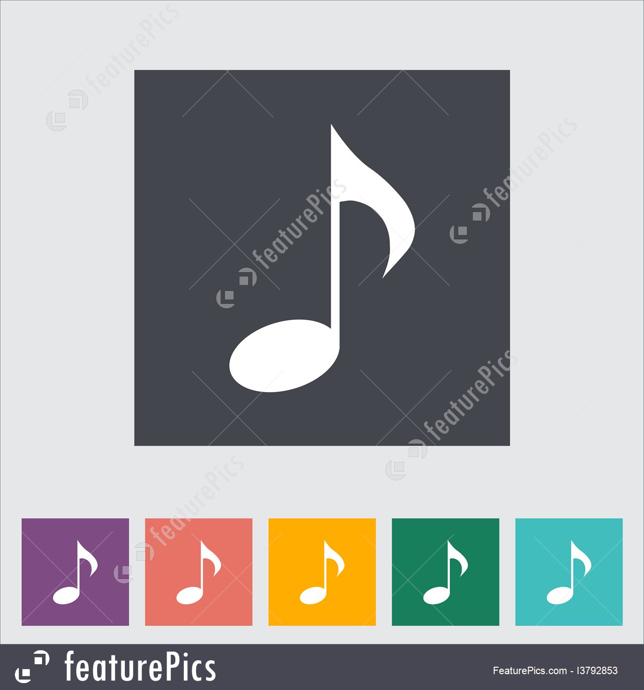 Single Music Notes Vector at Vectorified.com | Collection of Single ...