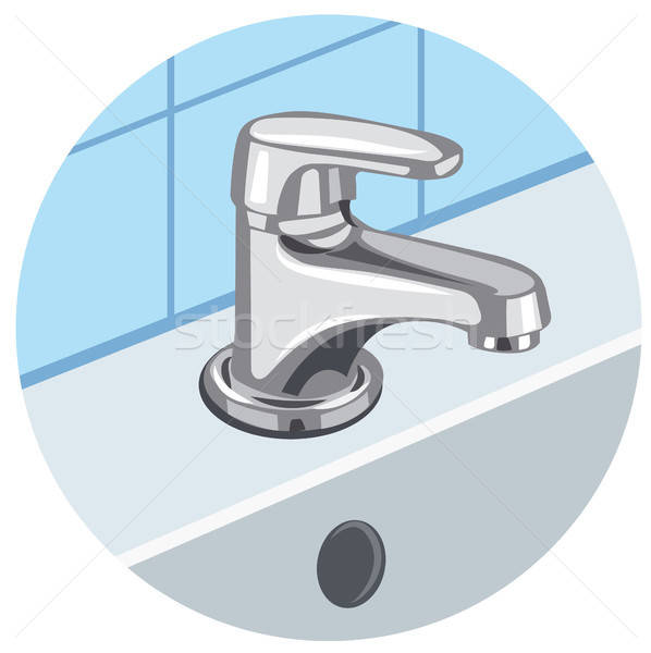 Faucet And Sink Vector Illustration Oleh Tokarev 598x600 Faucet And Sink Vector Illustration Oleh Tokarev