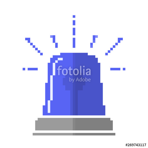 Pixel Art Design Of The Flasher Or Siren Vector Illustration 500x500 Pixel Art Design Of The Flasher Or Siren Vector Illustration