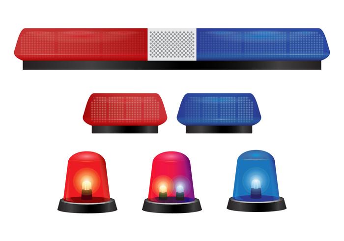 Police Lights And Siren Vectors 700x490 Police Lights And Siren Vectors