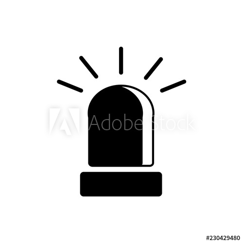 Siren Vector Icon 500x500 Siren Vector Icon