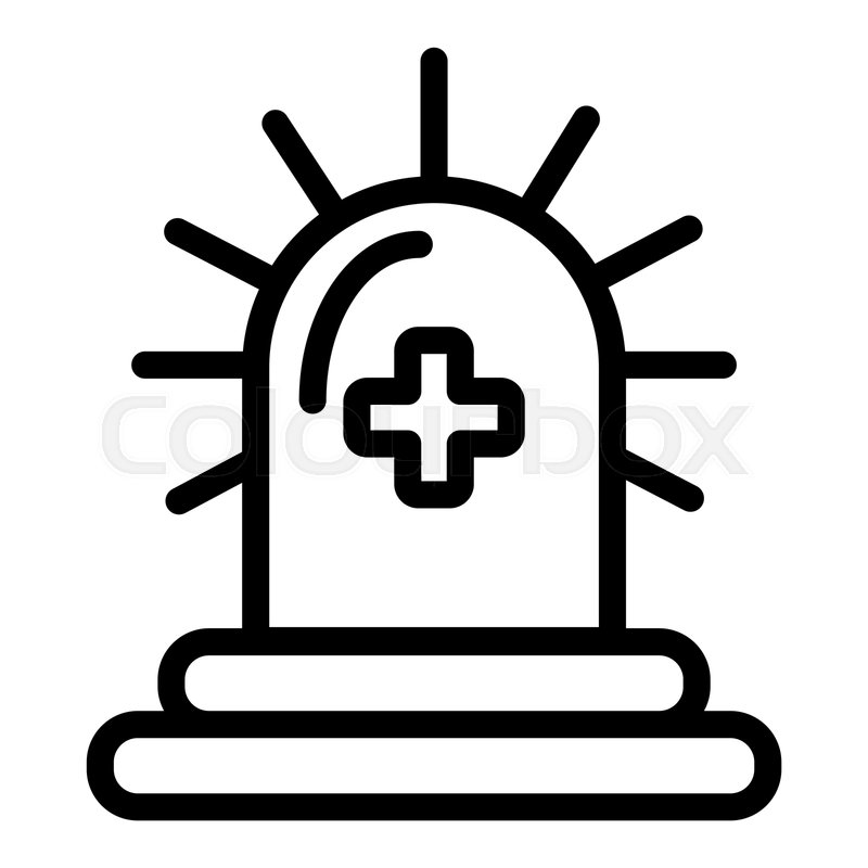 Siren With Cross Line Icon Emergency Stock Vector Colourbox 800x800 Siren With Cross Line Icon Emergency Stock Vector Colourbox
