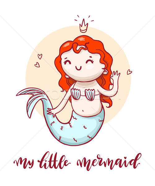 500x600 Cute Sirena Vector