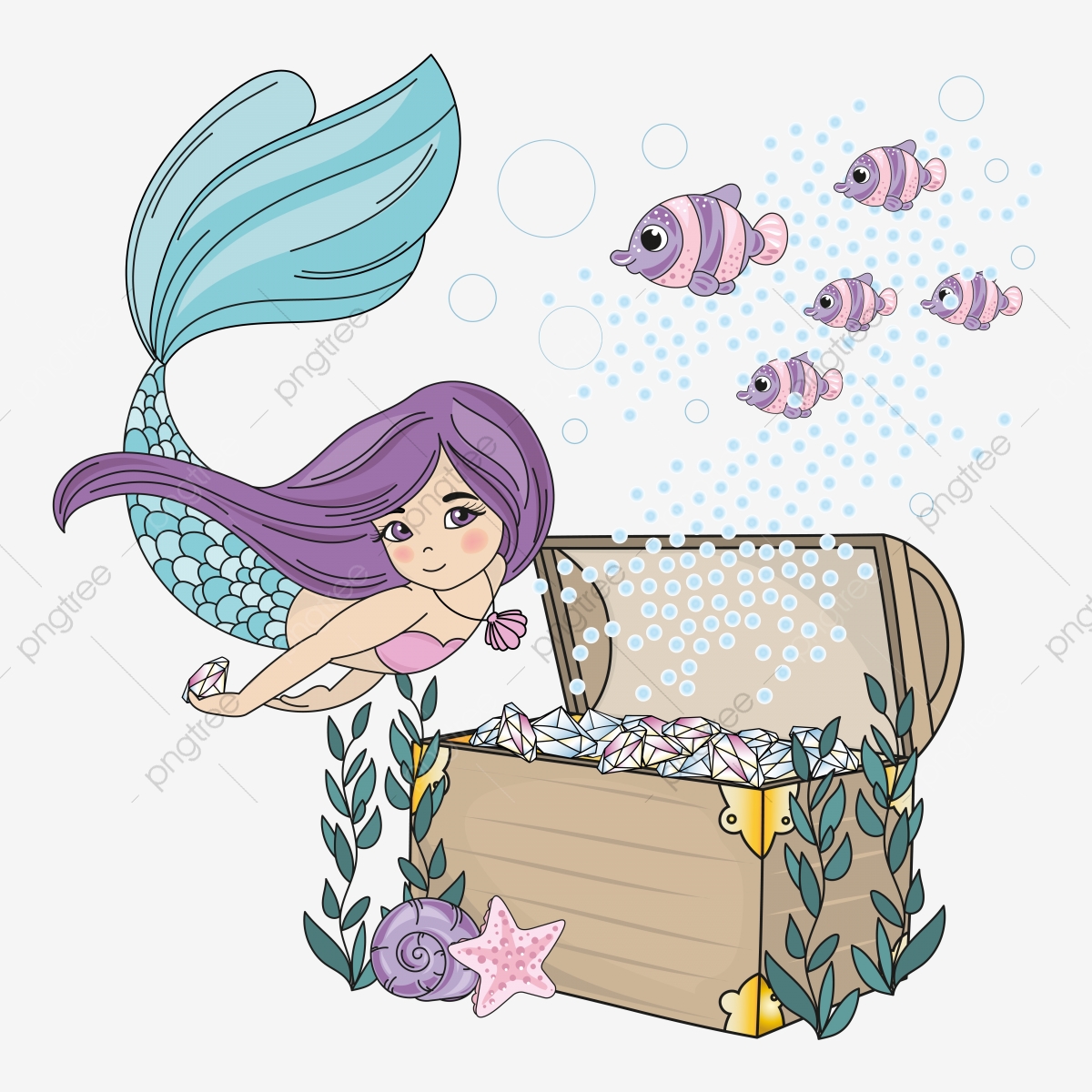 1200x1200 Sirena De Mar Viaje Diamante Color Para Imprimir Clipart Vector