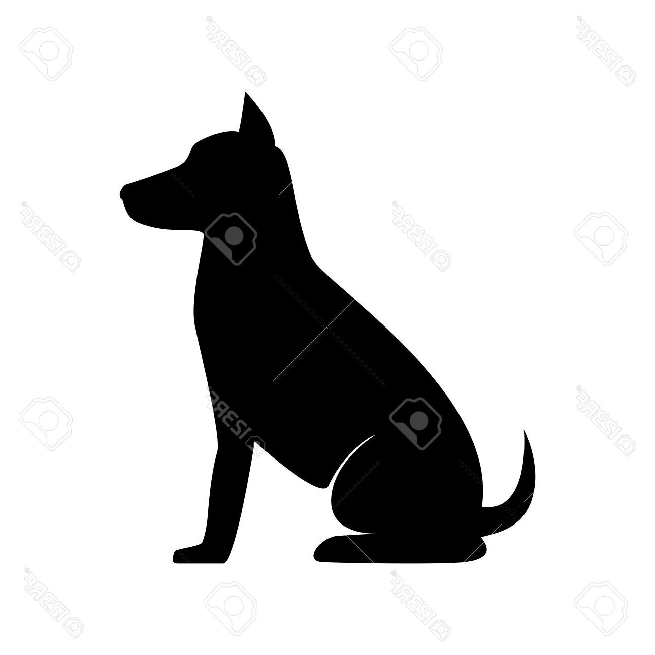 Download Sitting Dog Vector at Vectorified.com | Collection of ...