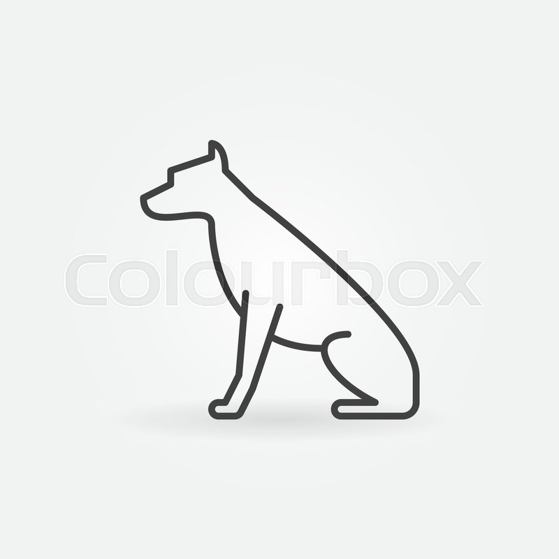 Sitting Dog Vector Icon Or Symbol In Stock Vector Colourbox 800x800 Sitting Dog Vector Icon Or Symbol In Stock Vector Colourbox