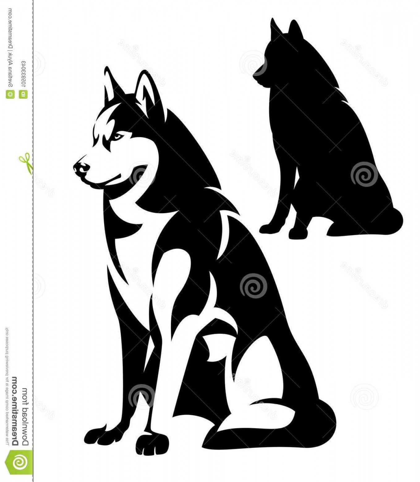 1359x1560 Husky Sitting Silhouette Vector Cqrecords