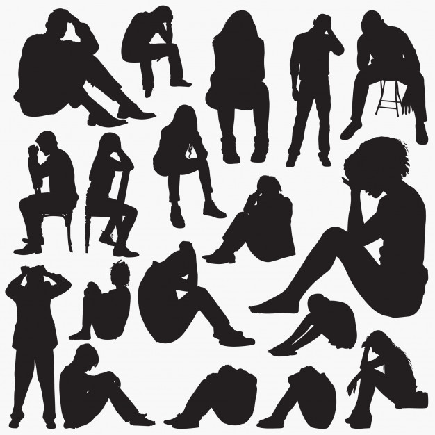 Sitting Silhouette Vector At Collection Of Sitting Silhouette Vector Free For 2245