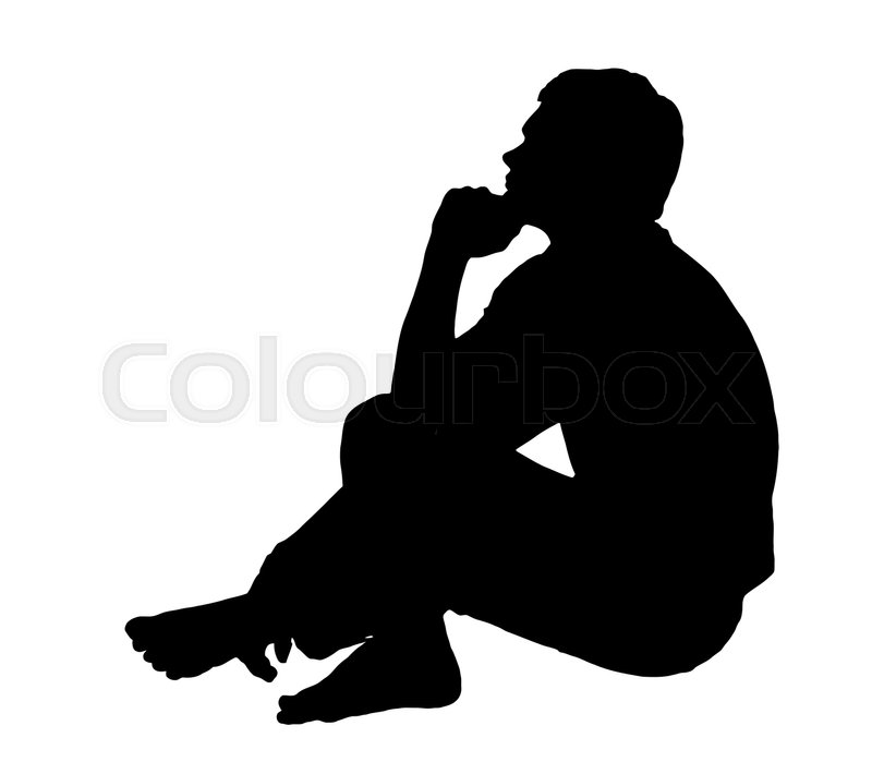 800x699 Side Profile Portrait Silhouette Of A Stock Vector Colourbox