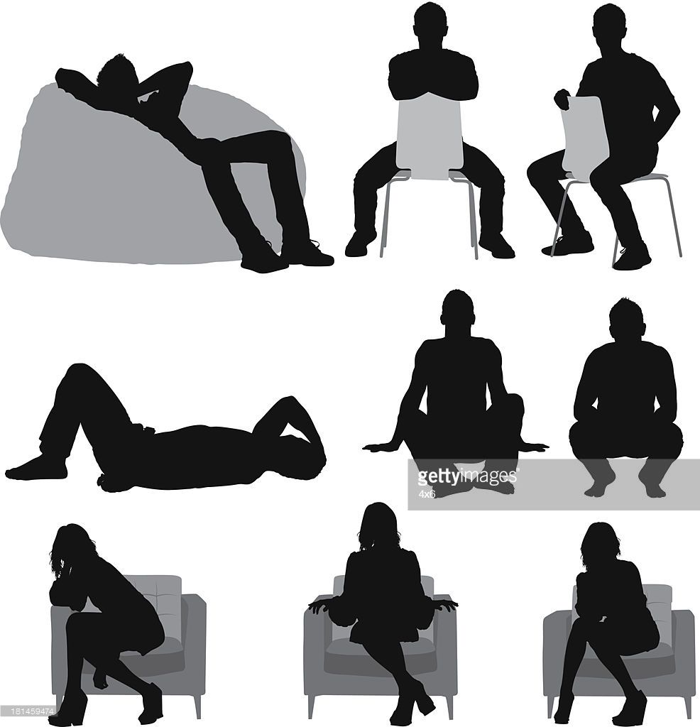 986x1024 Silhouette Of People Sitting In Different