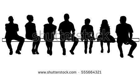 450x245 Crowd Sitting Silhouette