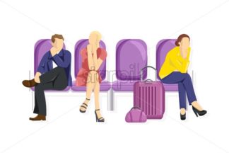 Tourist Sitting Vector Flat Style People Waiting On The Chairs 324x216 Tourist Sitting Vector Flat Style People Waiting On The Chairs