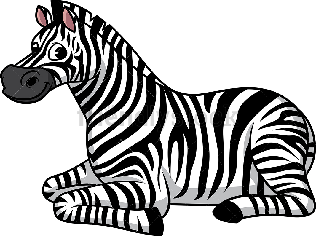Zebra Sitting Cartoon Clipart Vector 1066x796 Zebra Sitting Cartoon Clipart Vector