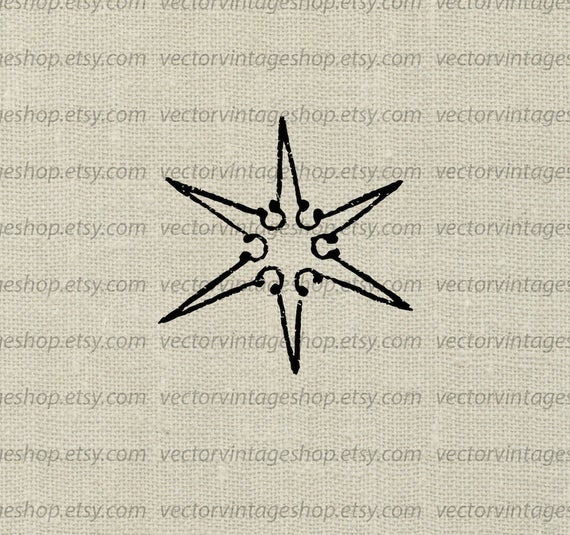 570x535 Point Star Vector Clipart Commercial Use Winter Holiday Etsy