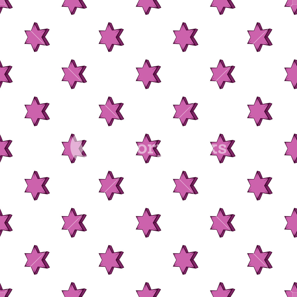 1000x1000 Geometric Shape Of Six Pointed Star Pattern Cartoon Illustration