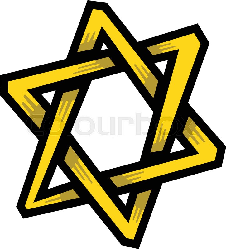 725x799 Jewish Star Of David Six Pointed Star Stock Vector Colourbox