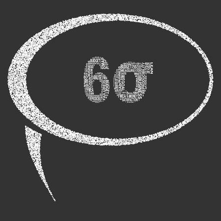 450x450 Vector Of Six Sigma Typography Speech