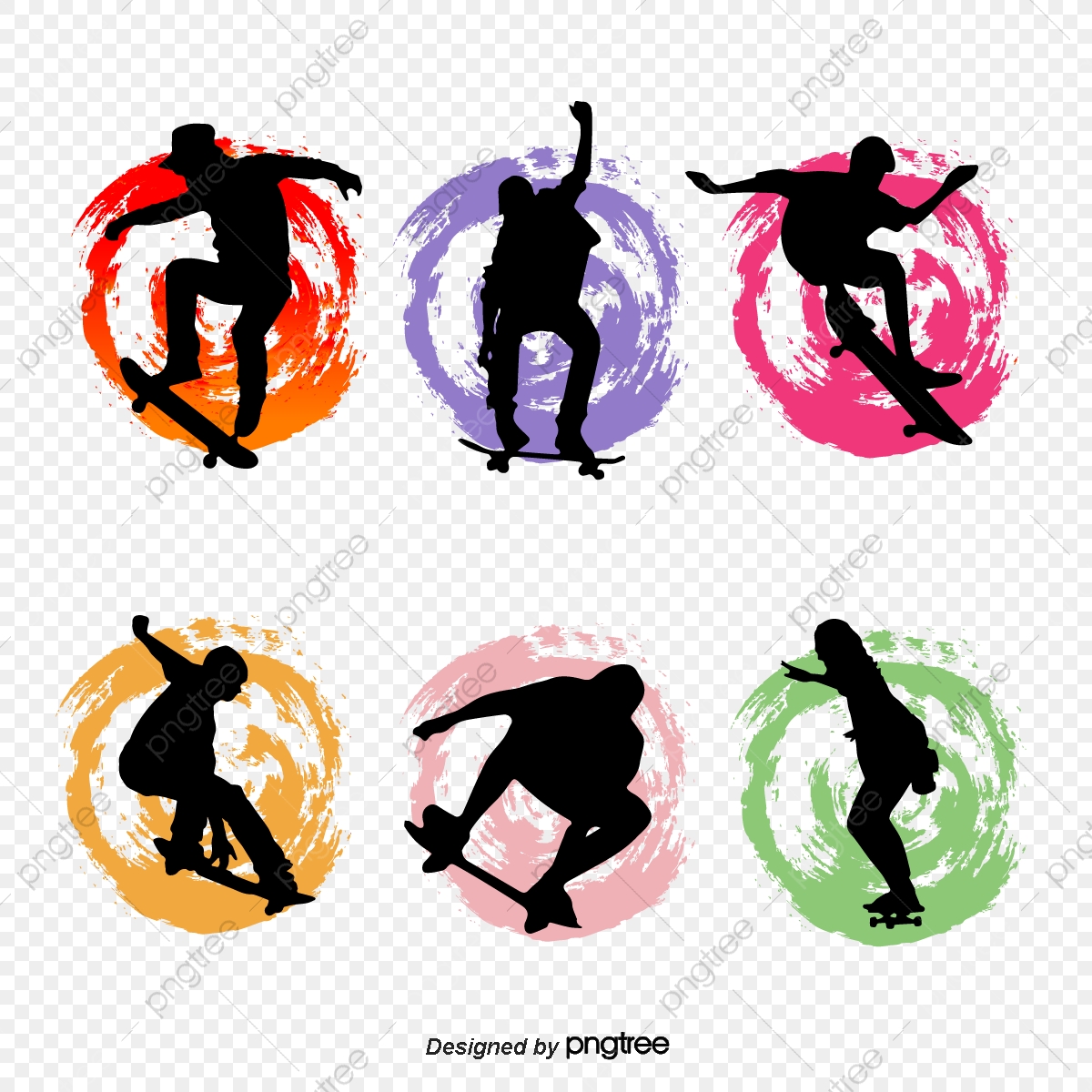 1200x1200 Skateboard Silhouette, Skateboard Vector, Silhouette Vector