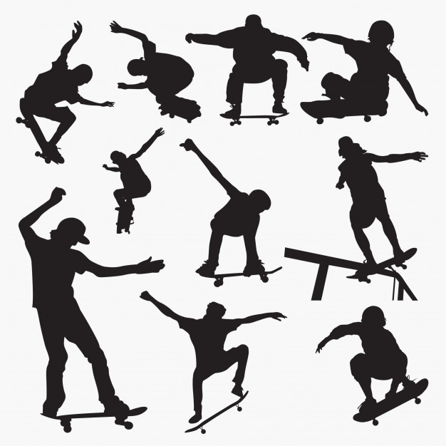 626x626 Skateboard Silhouette Vectors, Photos And Free Download