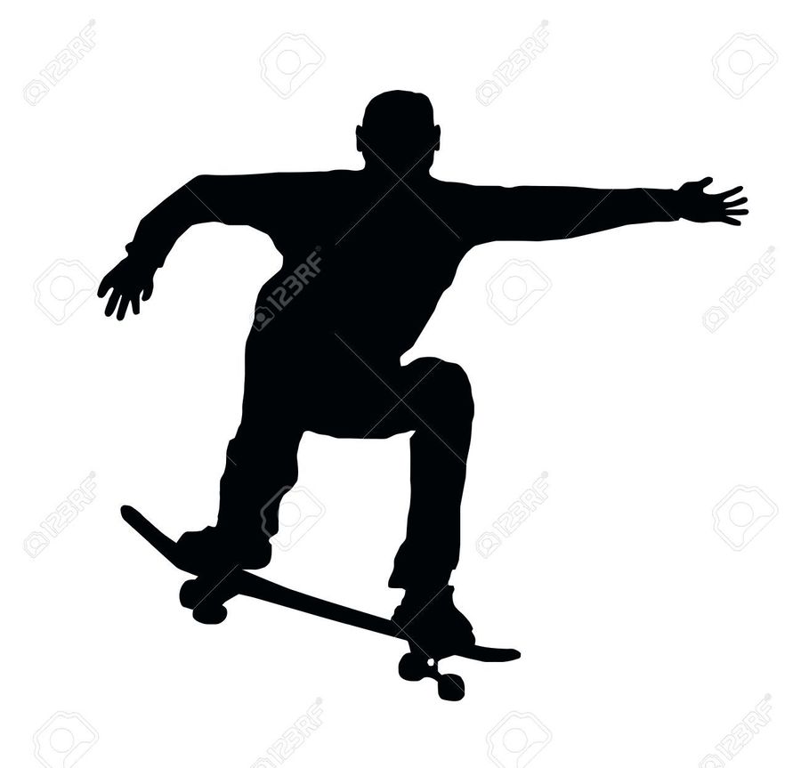 900x863 Skateboarding, Skateboard, Silhouette, Illustration Png Clipart