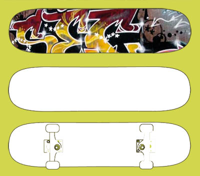 400x352 Skateboard Template Vector Free Vector Graphics