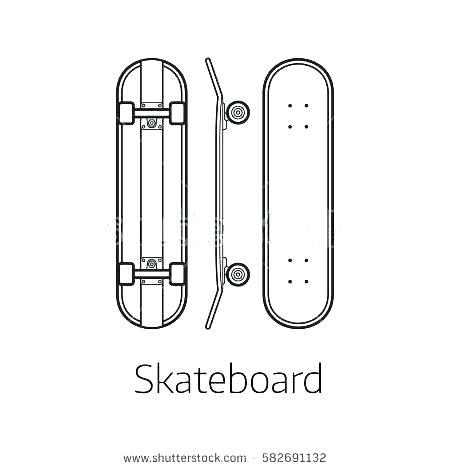 450x470 Skateboard Template Illustrator