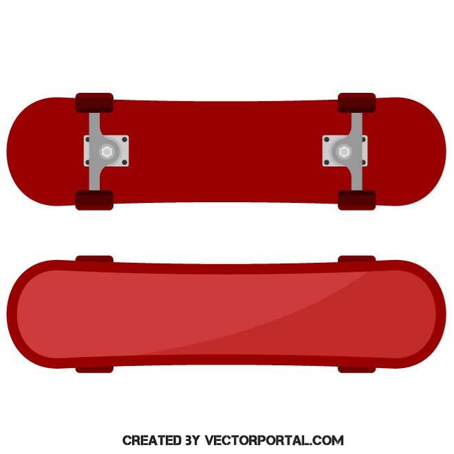 660x660 Skateboard Vector Image