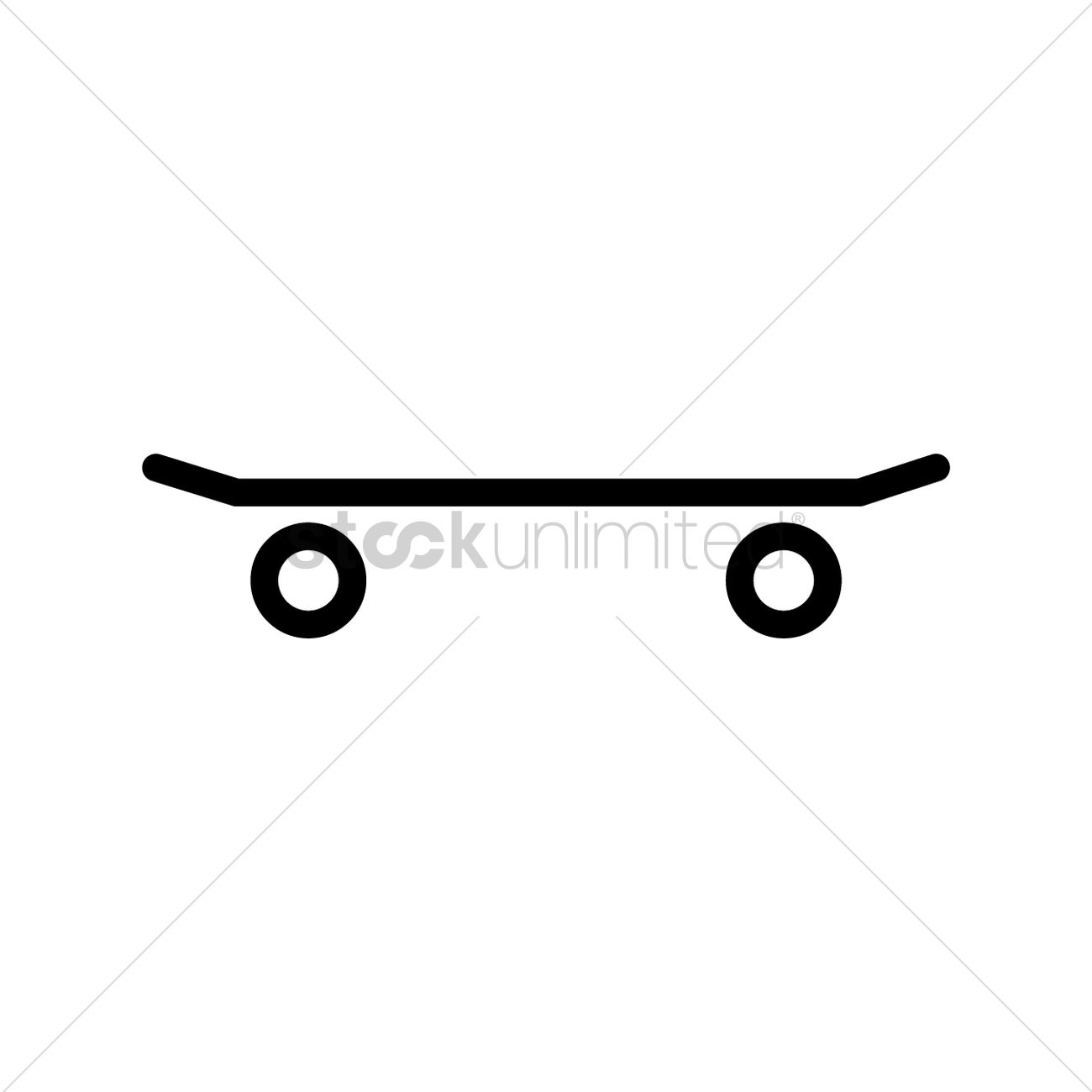 1300x1300 Skateboard Vector Image