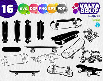 340x270 Skateboard Vector Etsy
