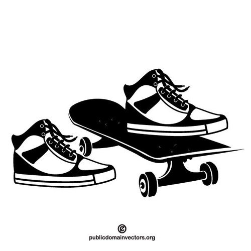 500x500 Skateboard Vector Graphics