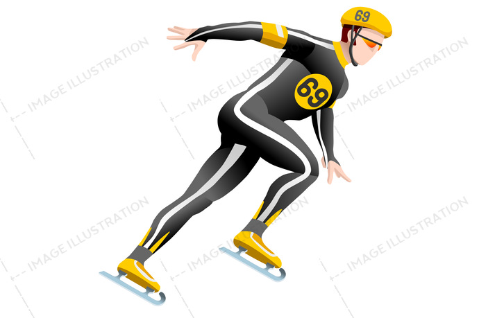 690x459 Short Track Speed Skating Vector
