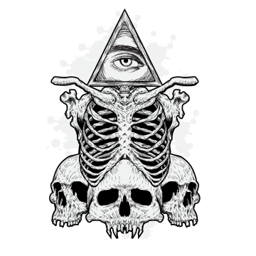 360x360 Skull Bones And Fire Background, Skull, Bones, Fire Png And Vector