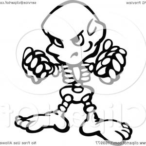 300x300 Tough Skeleton Holding Up Fists Createmepink