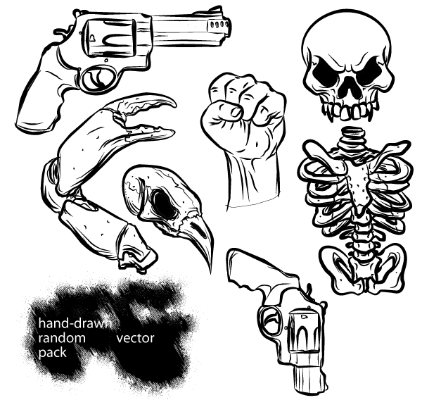 600x568 Hand Drawn Random Vector Pack Free