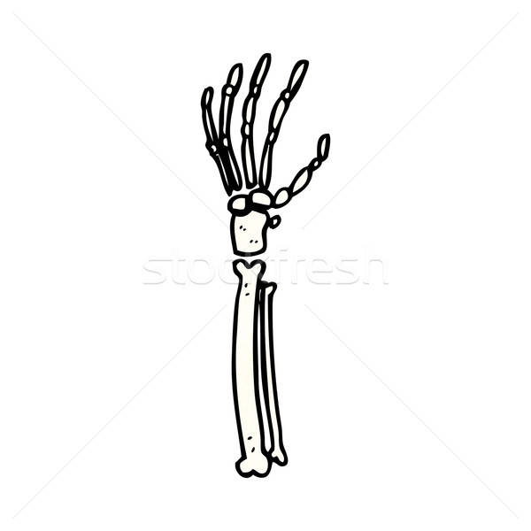 600x600 Cartoon Skeleton Hand Vector Illustration Lineartestpilot