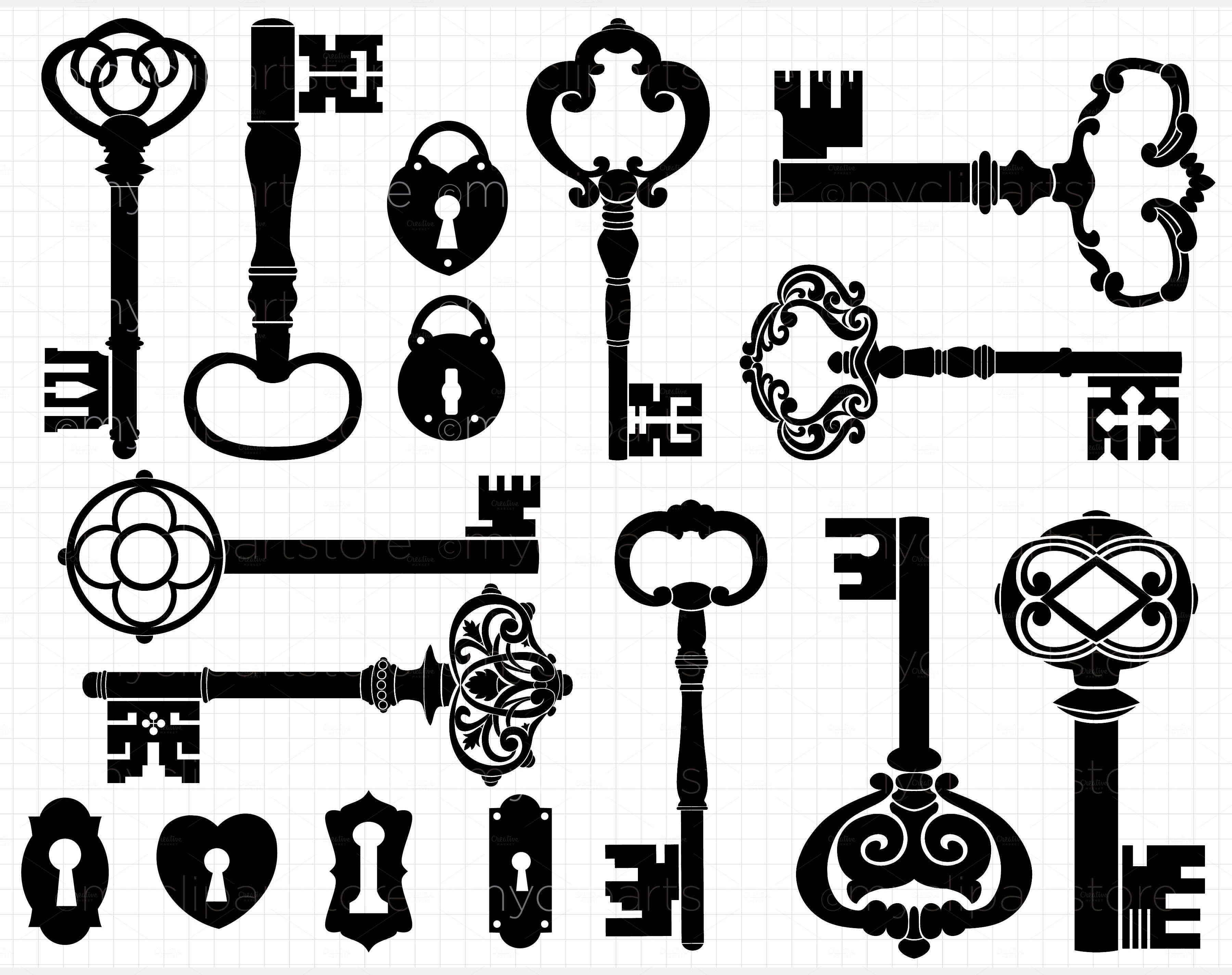 Skeleton Key Vector at Vectorified.com | Collection of Skeleton Key ...