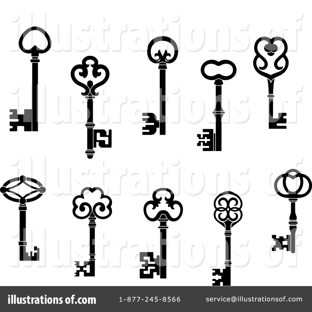 1024x1024 Skeleton Key Clipart
