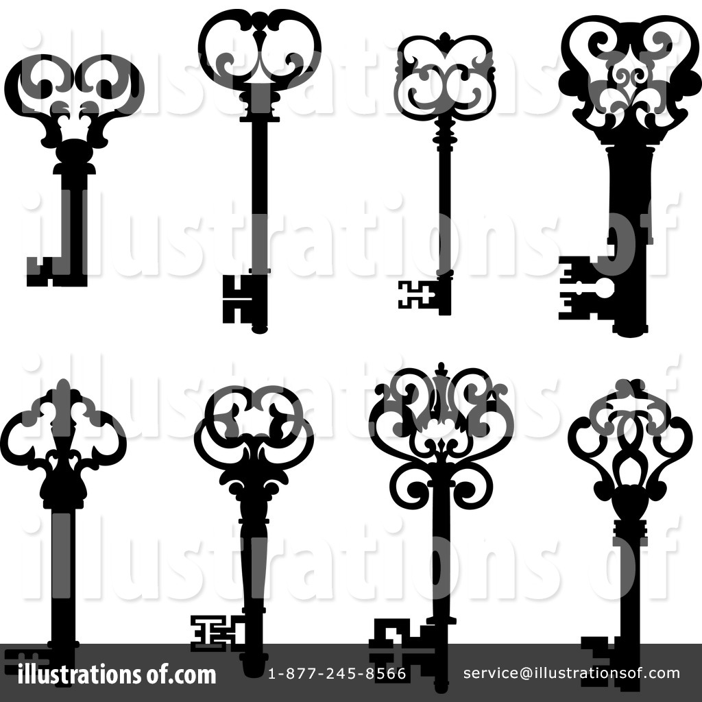 1024x1024 Skeleton Key Clipart