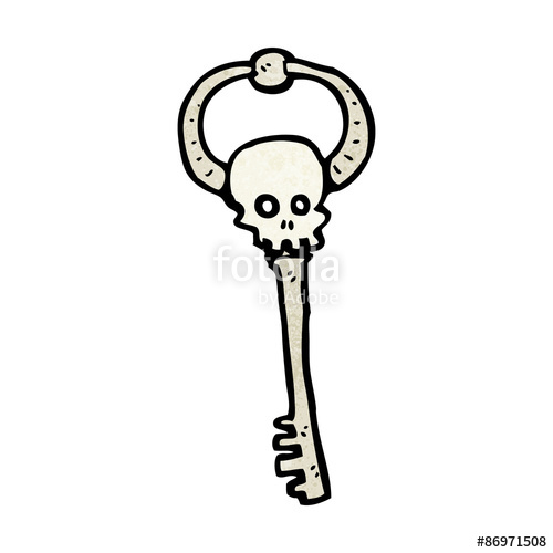 500x500 Cartoon Skeleton Key Stock Image And Royalty Free Vector