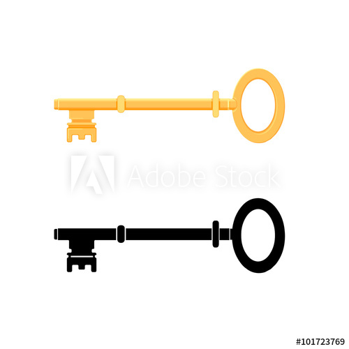 500x500 A Vector Illustration Of A Skeleton Key To Open Any Door Skeleton