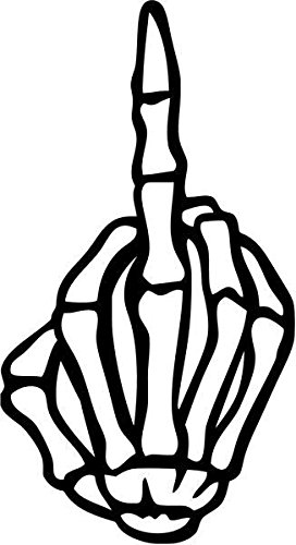 272x500 Skeleton Middle Finger Clipart