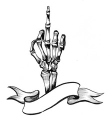 222x240 Skeleton Middle Finger Photos, Royalty Free Images, Graphics