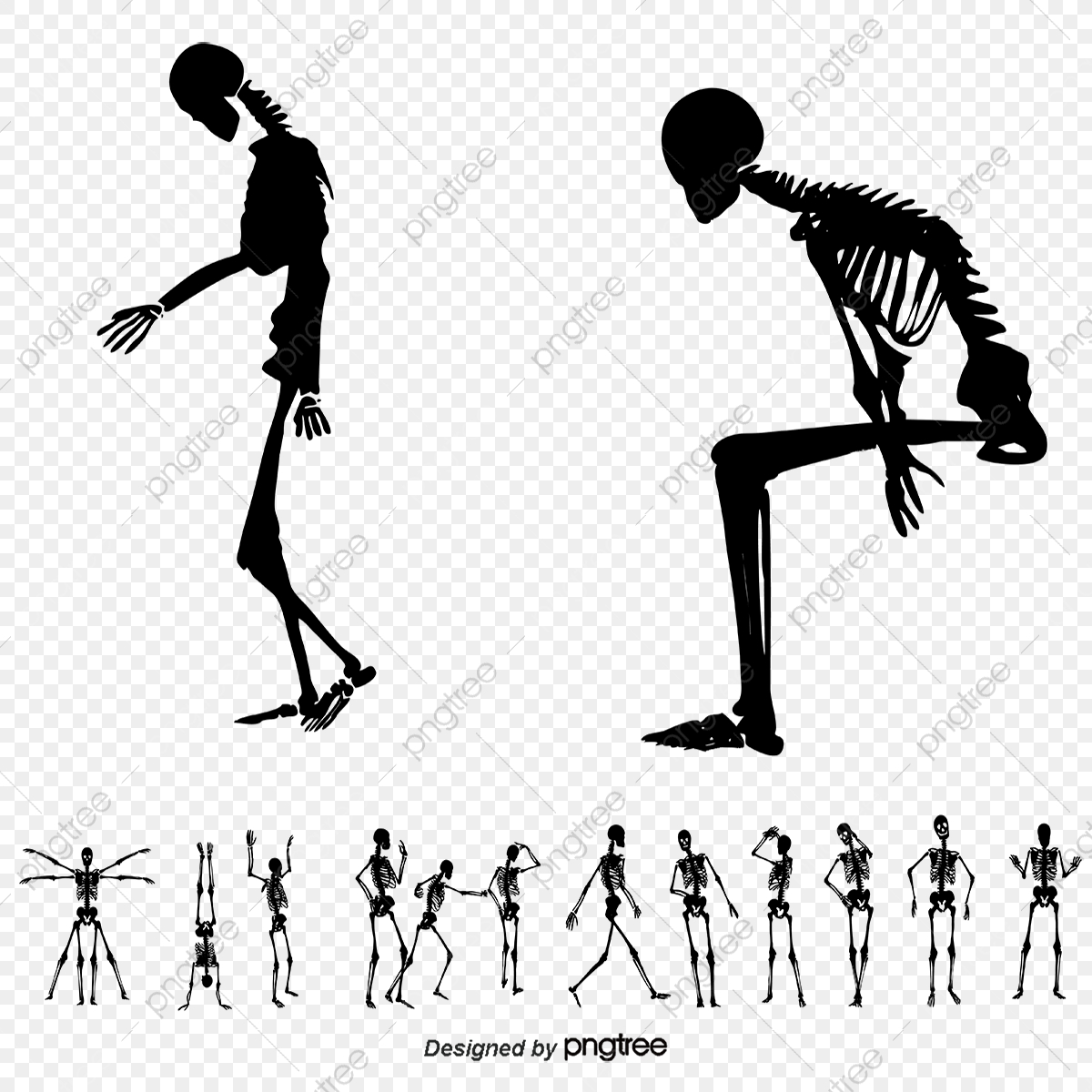1200x1200 Ac Posture Silhouette Vector Human Skeleton, Silhouette Vector
