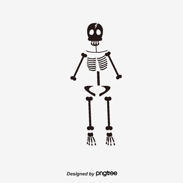 640x640 Black Skeleton, Black, Skeleton Png And Vector With Transparent