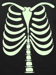 190x251 Skeleton Bones Front Vector Art Eco Friendly Tote Bag Spreadshirt