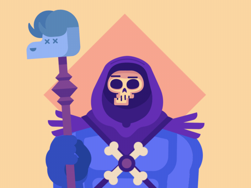800x600 Skeletor Digital Illustration In Vector Animation, Motion