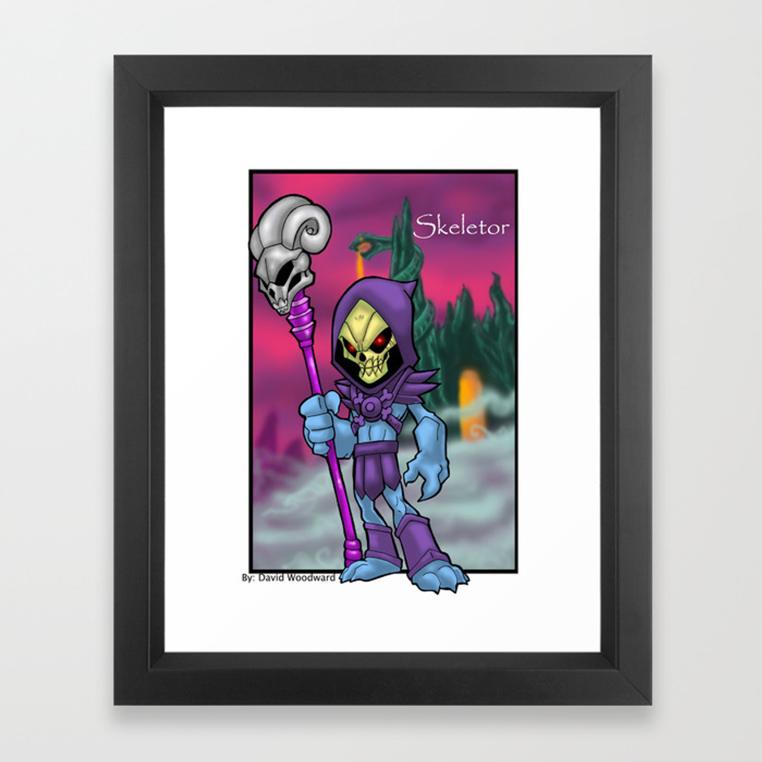 1500x1500 Skeletor Framed Art Print