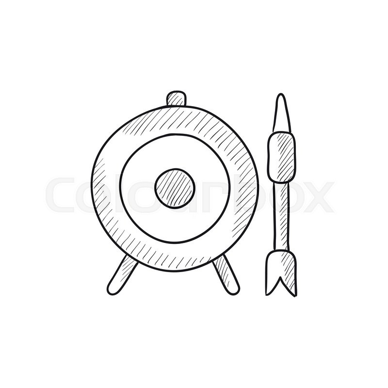 Target Board And Arrow Vector Sketch Stock Vector Colourbox 800x800 Target Board And Arrow Vector Sketch Stock Vector Colourbox
